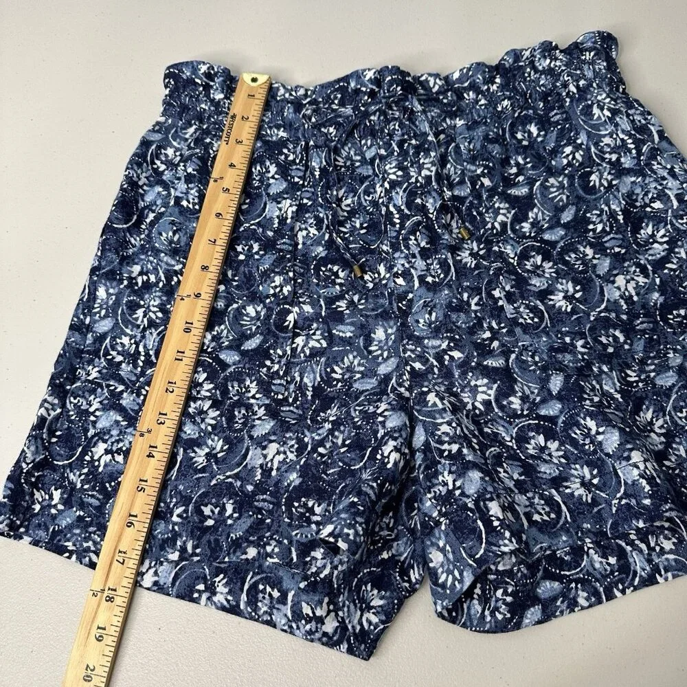 Ralph Lauren‎ Linen Shorts Blue Paperbag Size 12